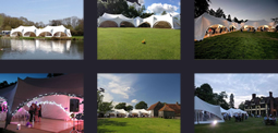 Images of marquees by Out Is In